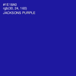 #1E18A0 - Jacksons Purple Color Image